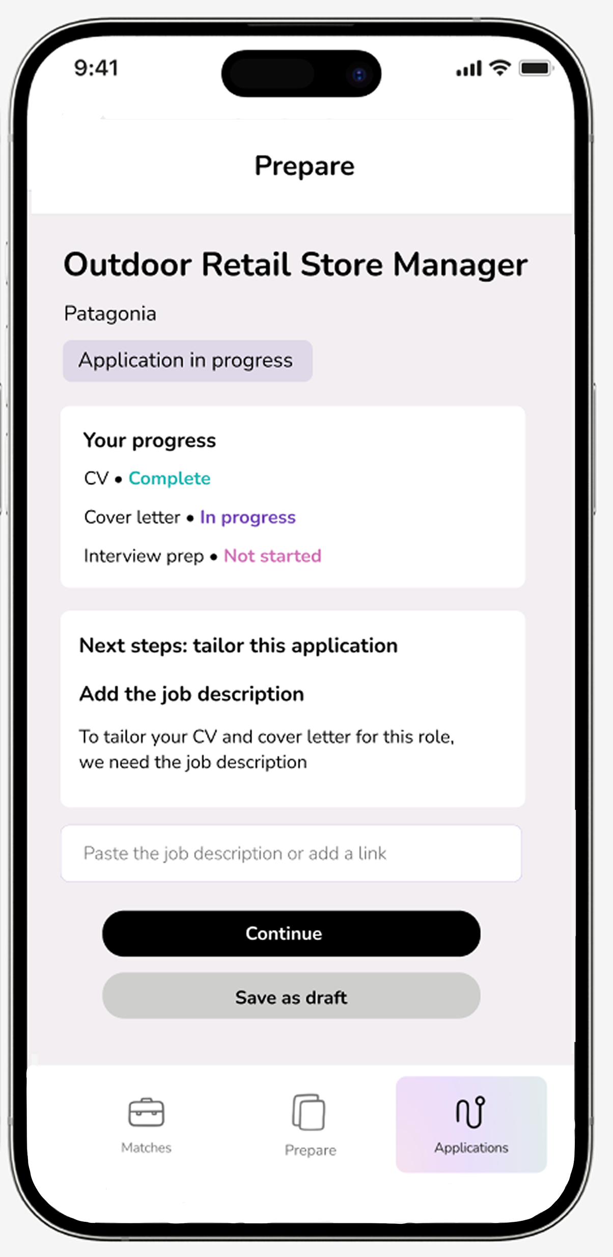 inicio app - Prepare to apply
